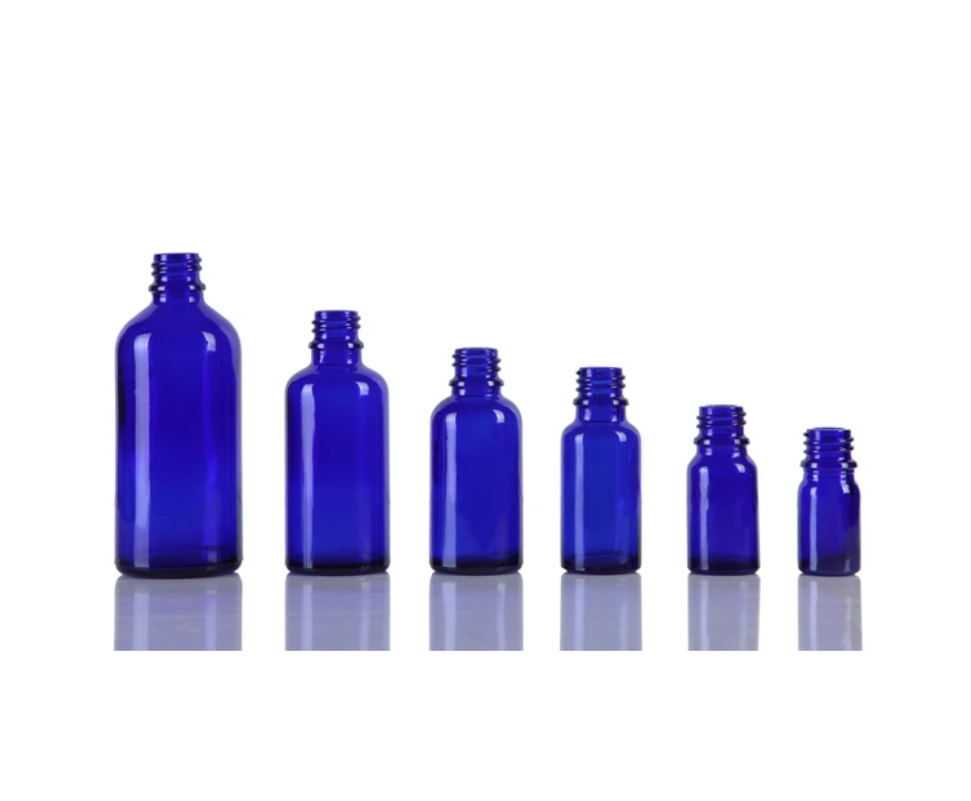Cobalt Blue Glass Dropper Bottle