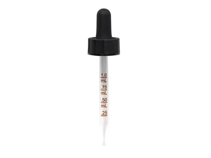 24-400 Black Stripe Graduated Glass Dropper