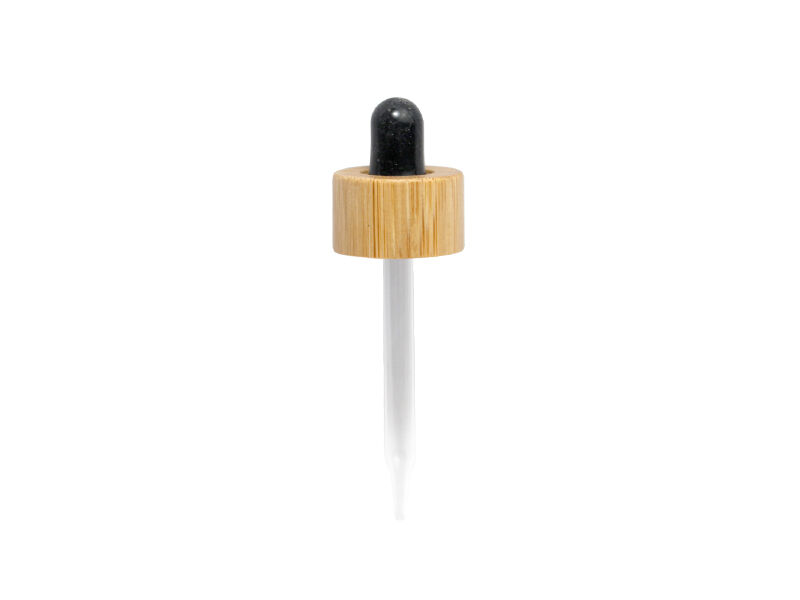 20-400 Black Bamboo Regular Glass Dropper