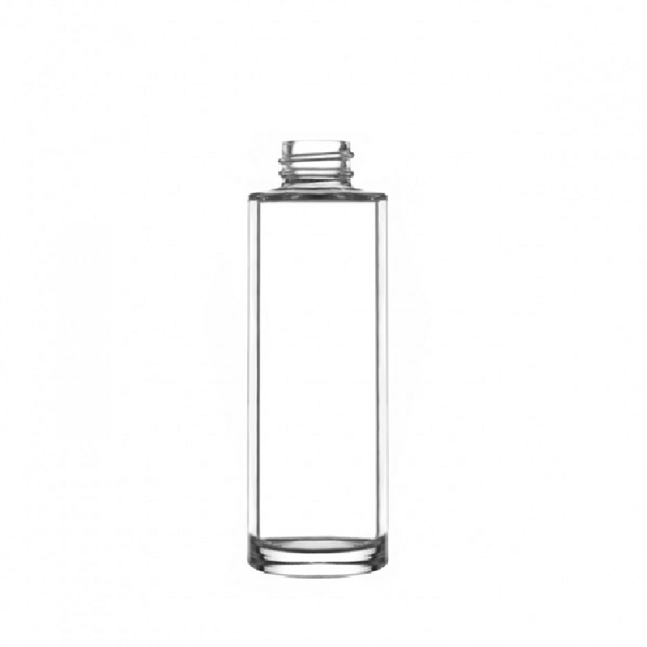 Clear Cylinder Glass Bottle
