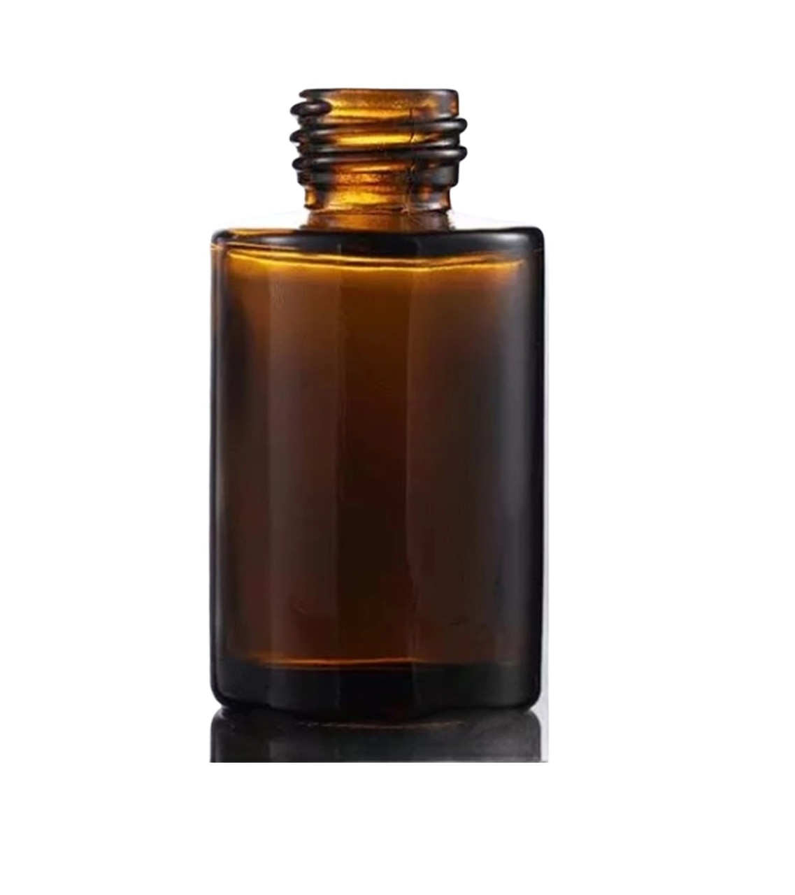 Amber Cylinder Glass Bottle