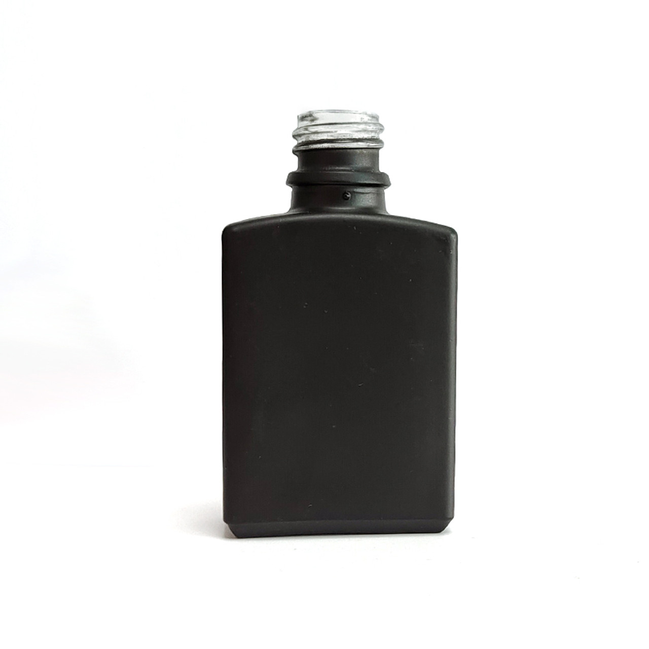 Black SQUARE Glass Bottle
