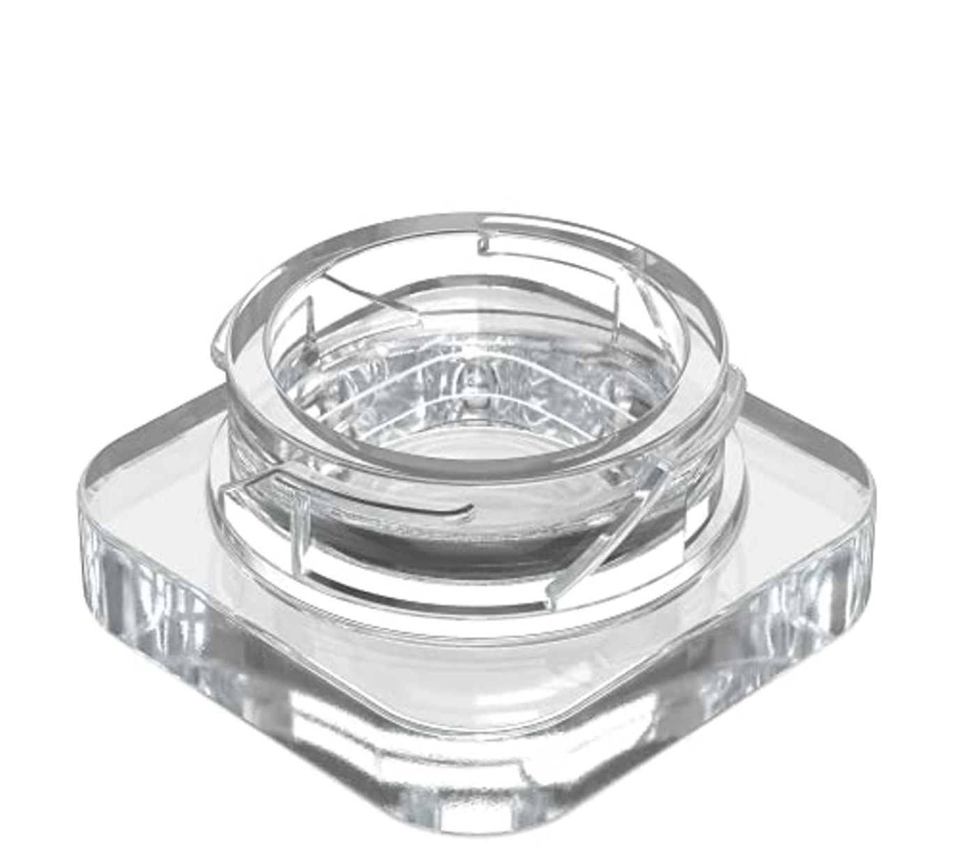 Low Profile Thick Glass Jars