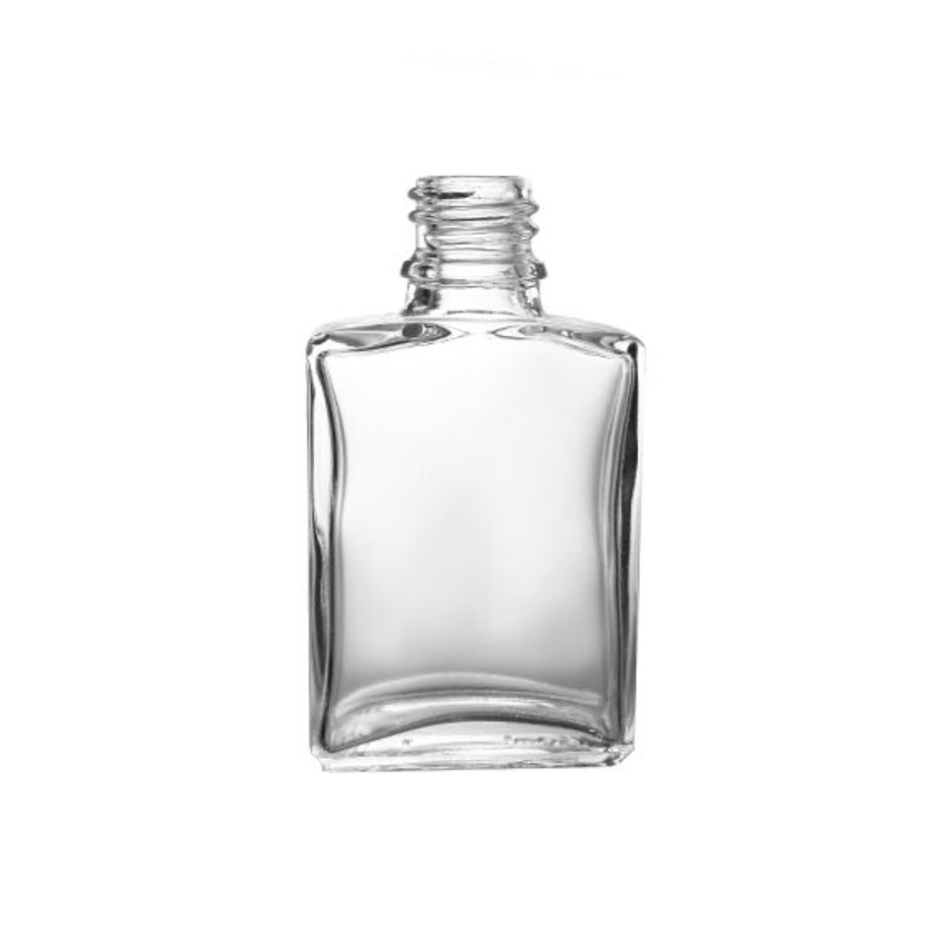 Clear SQUARE Glass Bottles